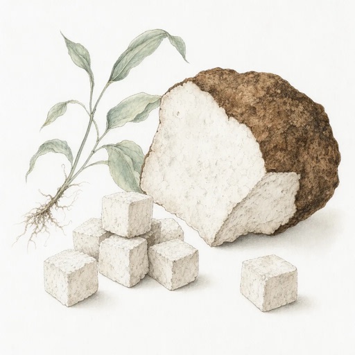 Illustration of Poria sclerotium (Fú Líng)